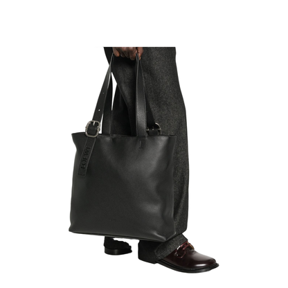Loop Calfskin Tote - Black