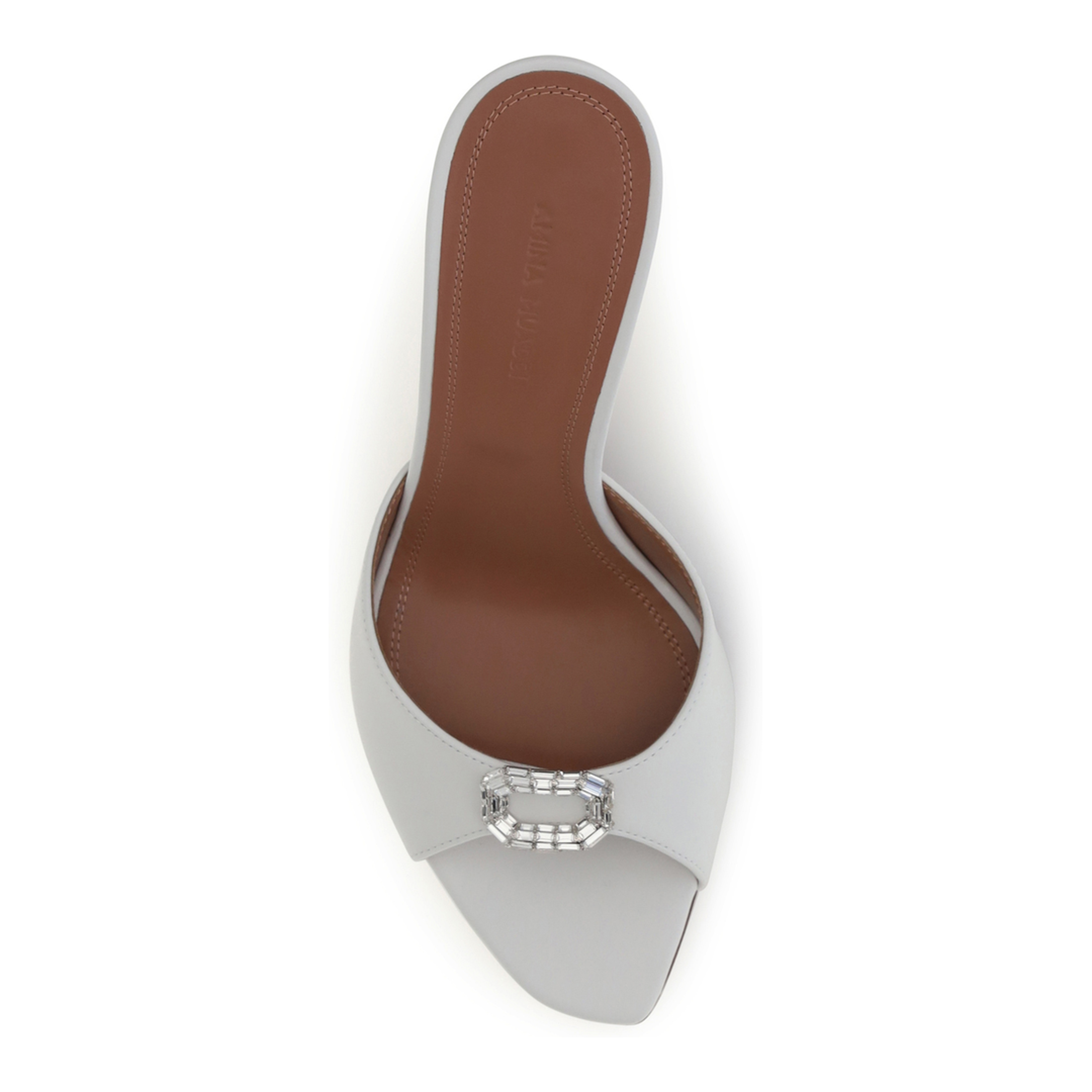 MAYFEYR - Amina Muaddi - Camelia Leather Mule Sandals - 17S366114MIN