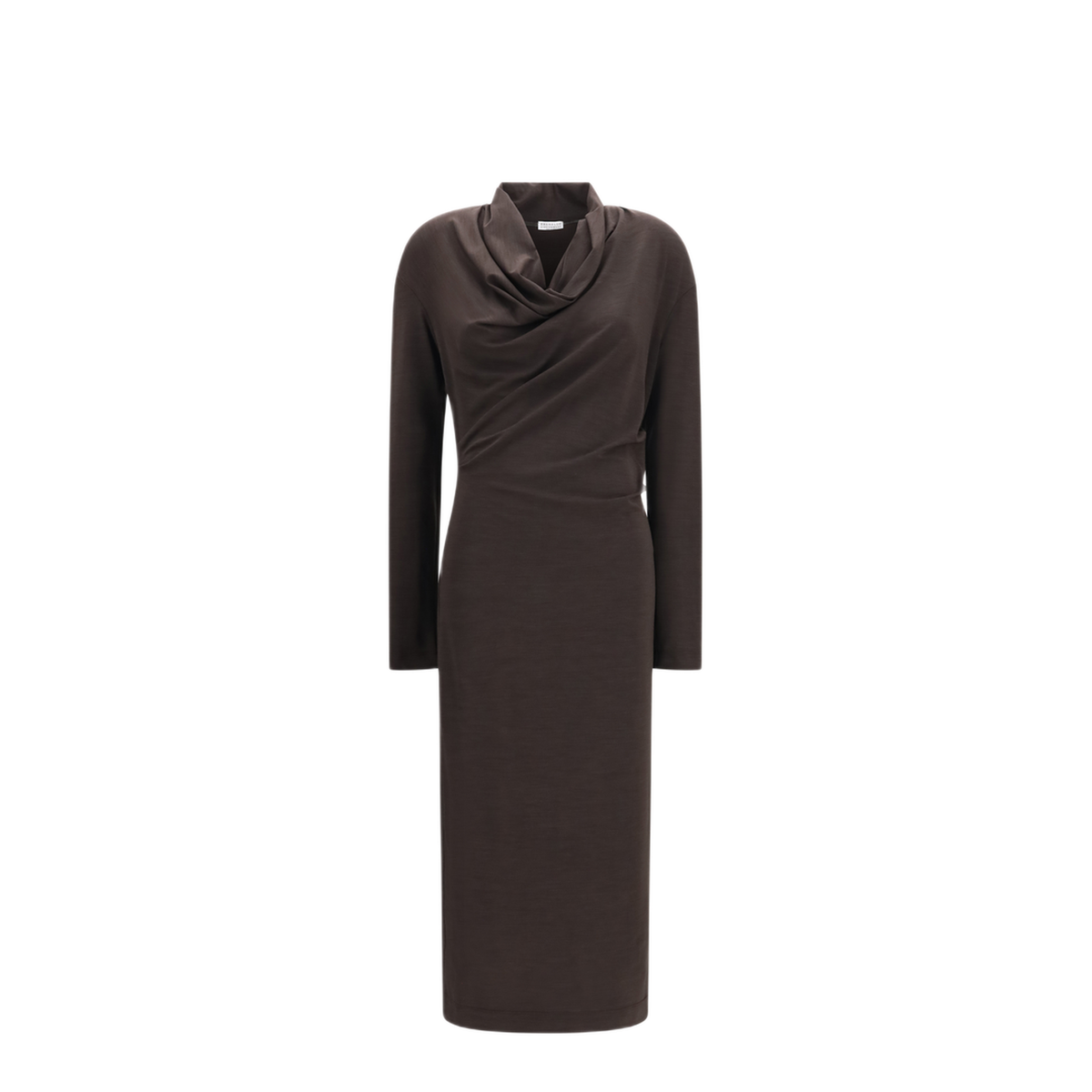 MAYFEYR - Brunello Cucinelli - Techno Wool Jersey Draped Dress - MG929AB1Z1C9792