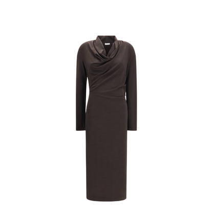 MAYFEYR - Brunello Cucinelli - Techno Wool Jersey Draped Dress - MG929AB1Z1C9792