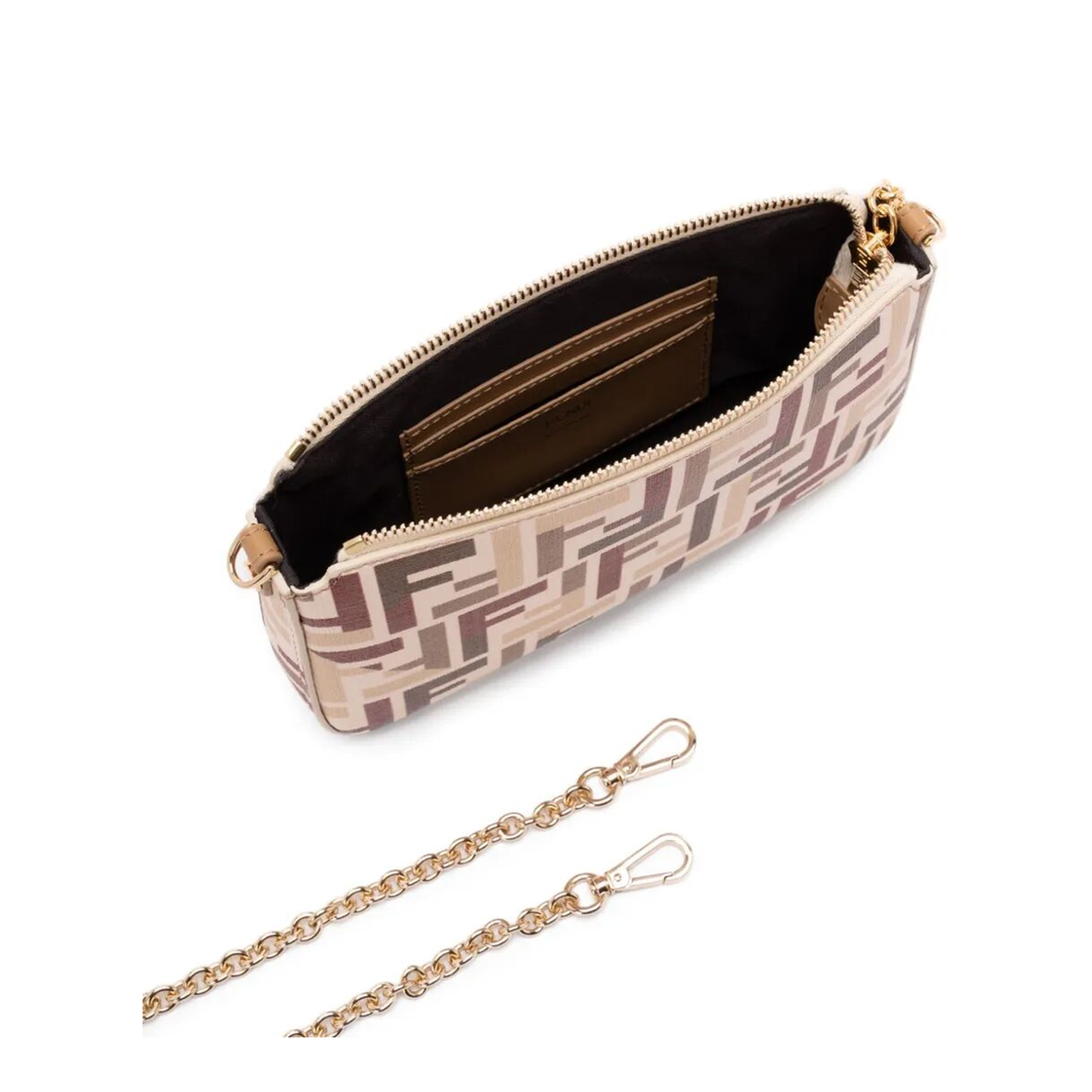 MAYFEYR - Fendi - Fabric Baguette Pouch With Chain - 8BS073AV1Y