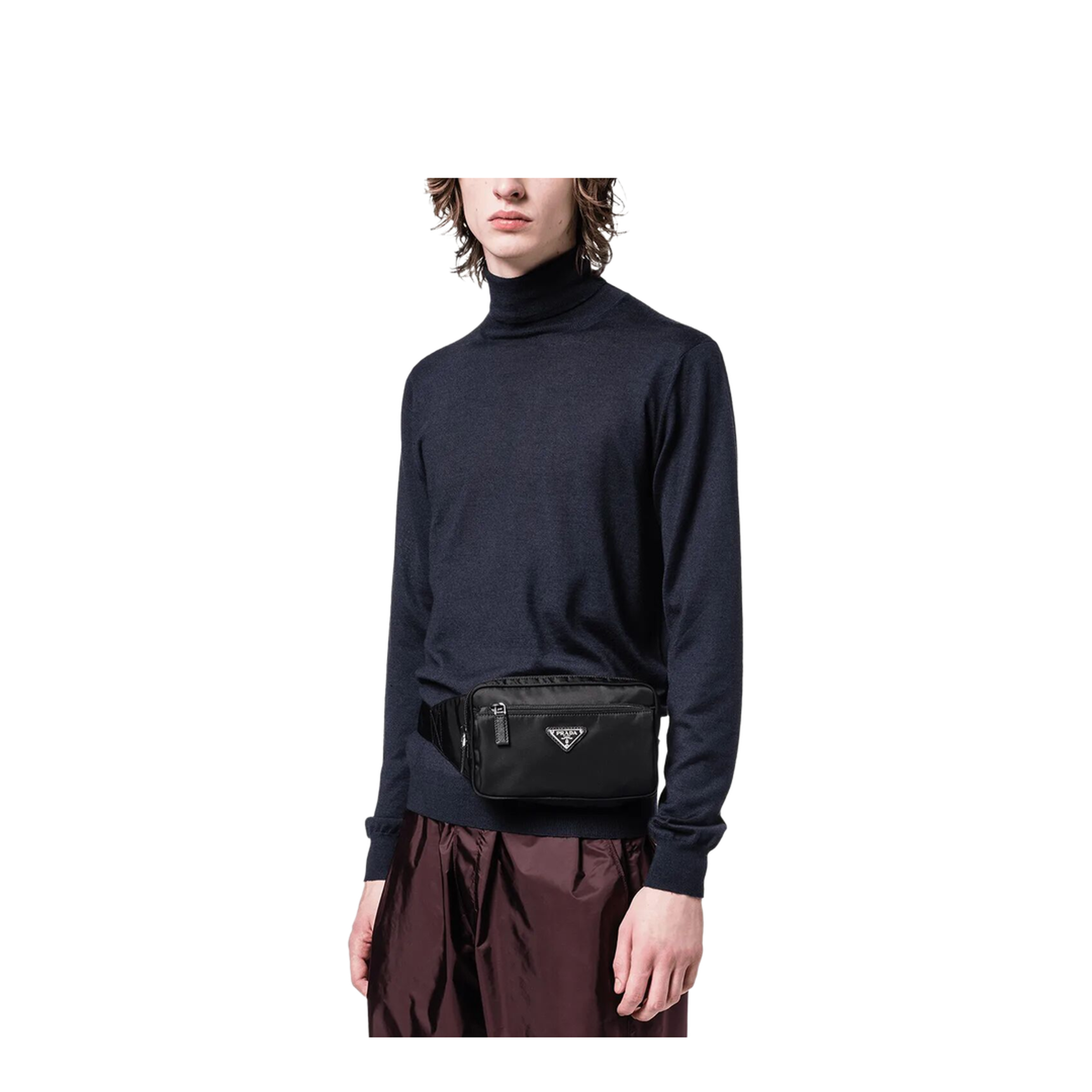 MAYFEYR - Prada - Re-Nylon And Saffiano Leather Belt Bag - 2VL977VWOO2DMG
