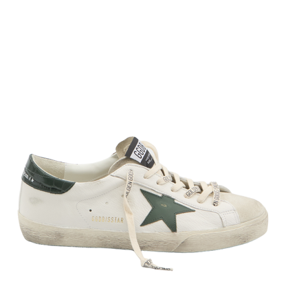 Super Star Nappa Upper Suede Toe and Tongue Leather Star Printed Leather Heel