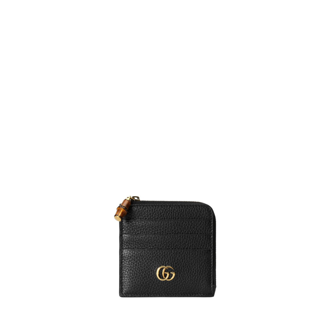 Bamboo Tab Zip Wallet, Gold Hardware