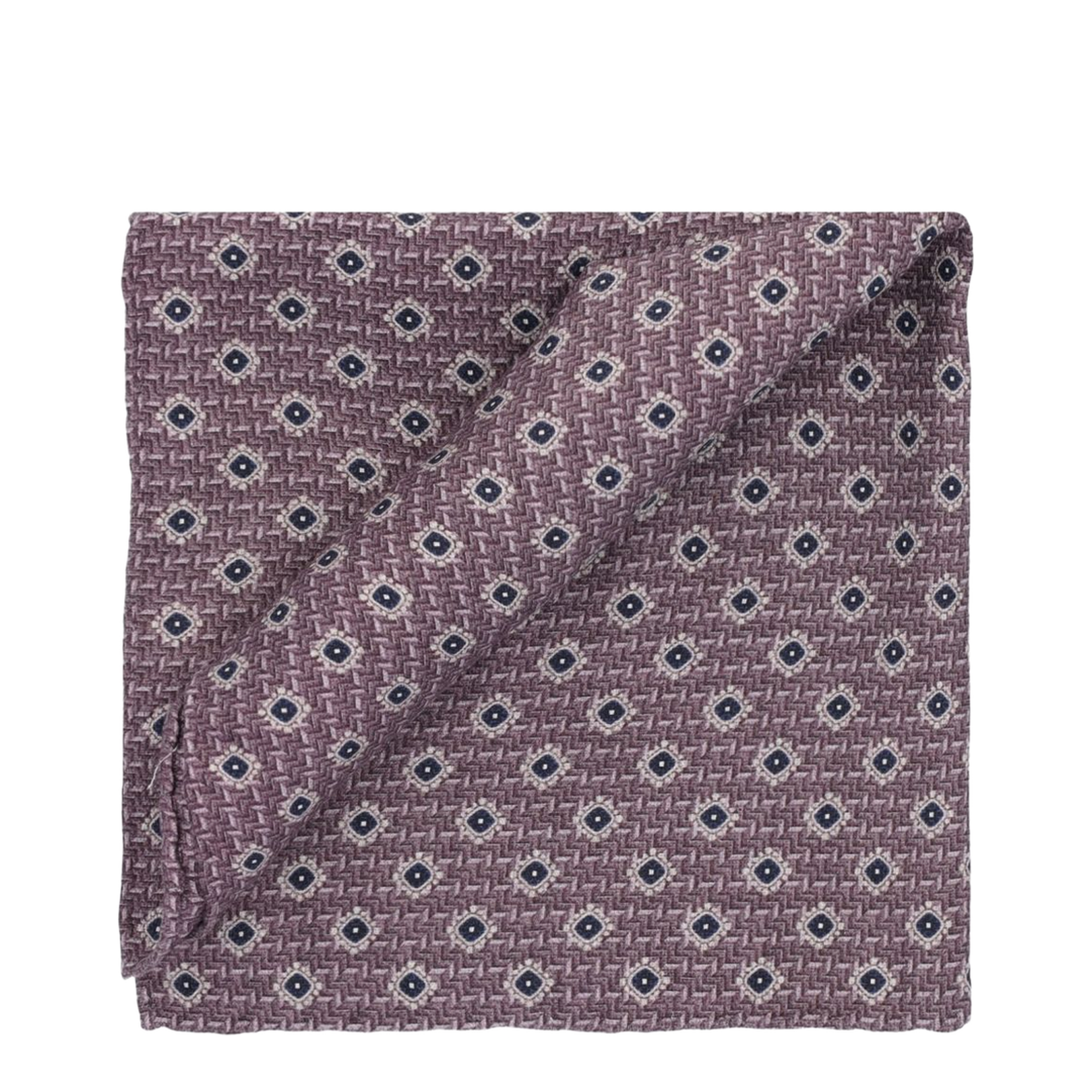 Jacquard Silk Geometric Motif
