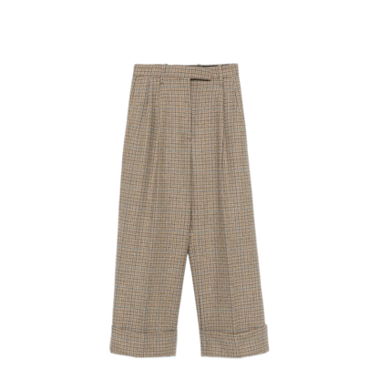 MAYFEYR - Thom Browne - High Waisted Double Pleat Trouser In Gunclub Check Cheviot Tweed - FTC499AF0961210