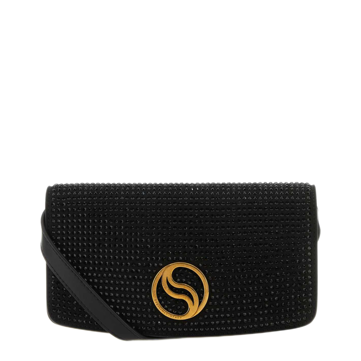 MAYFEYR - Stella Mccartney - Black Alter Mat Mini S Wave Wallet - 7B0036WP02041019