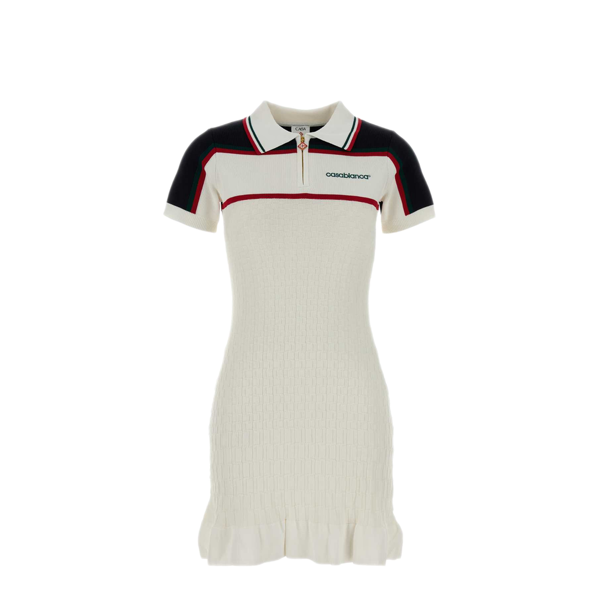 MAYFEYR - Casablanca - Viscose Blend Polo Dress - WPF26KW157001VISCOSEBLE