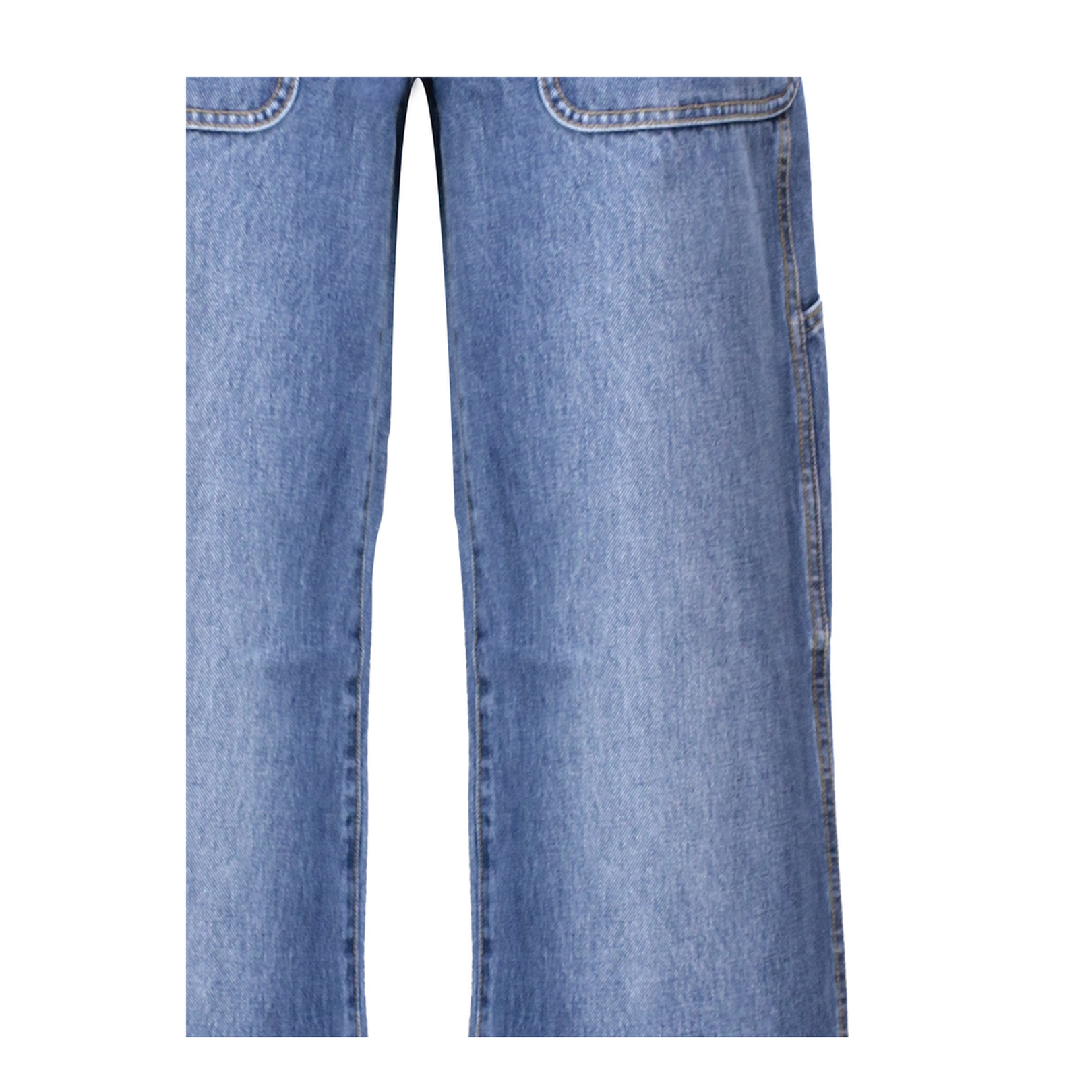 Vintage Denim Jeans Zip Patch Iconic