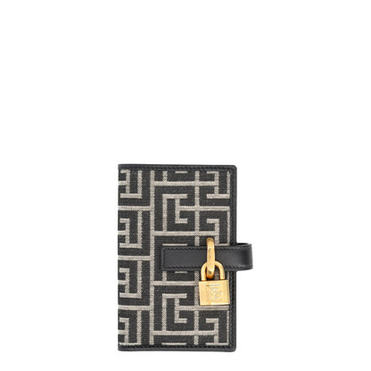 Monogram Card Holder with Padlock