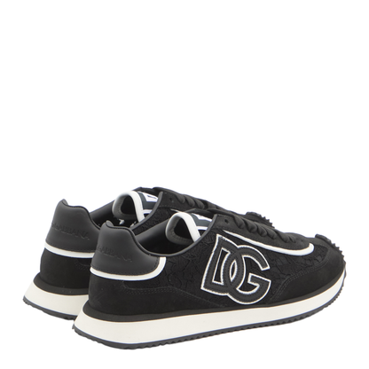 Cushion Sneakers in Calfskin and Fabric