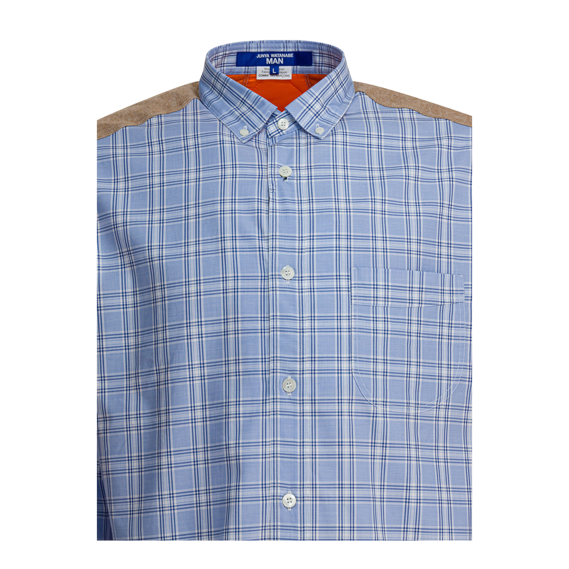 MAYFEYR -  - Check Shirt With Quilted Inserts - WPB012W251SAXNVWHXOR