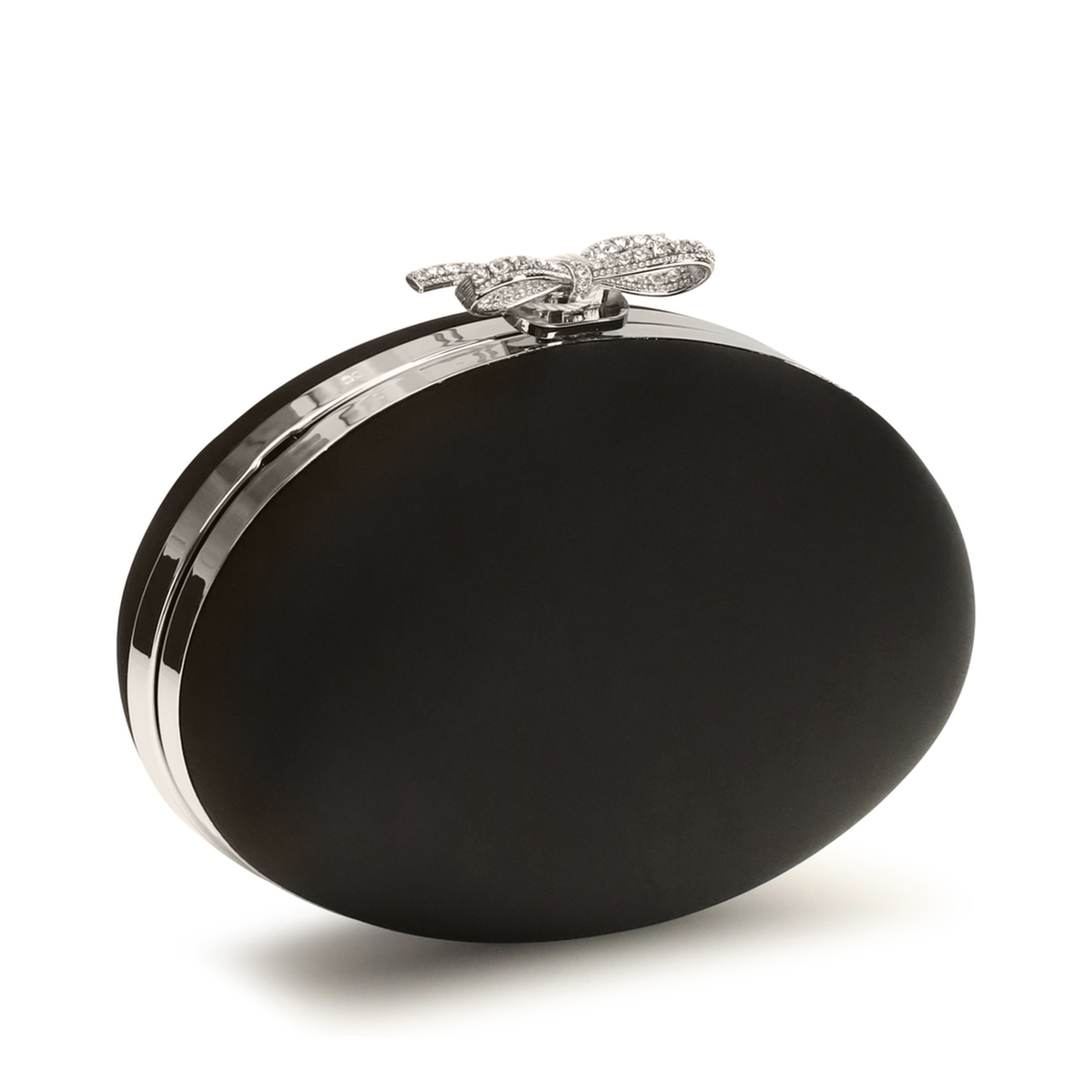 Oval Satin Clutch
