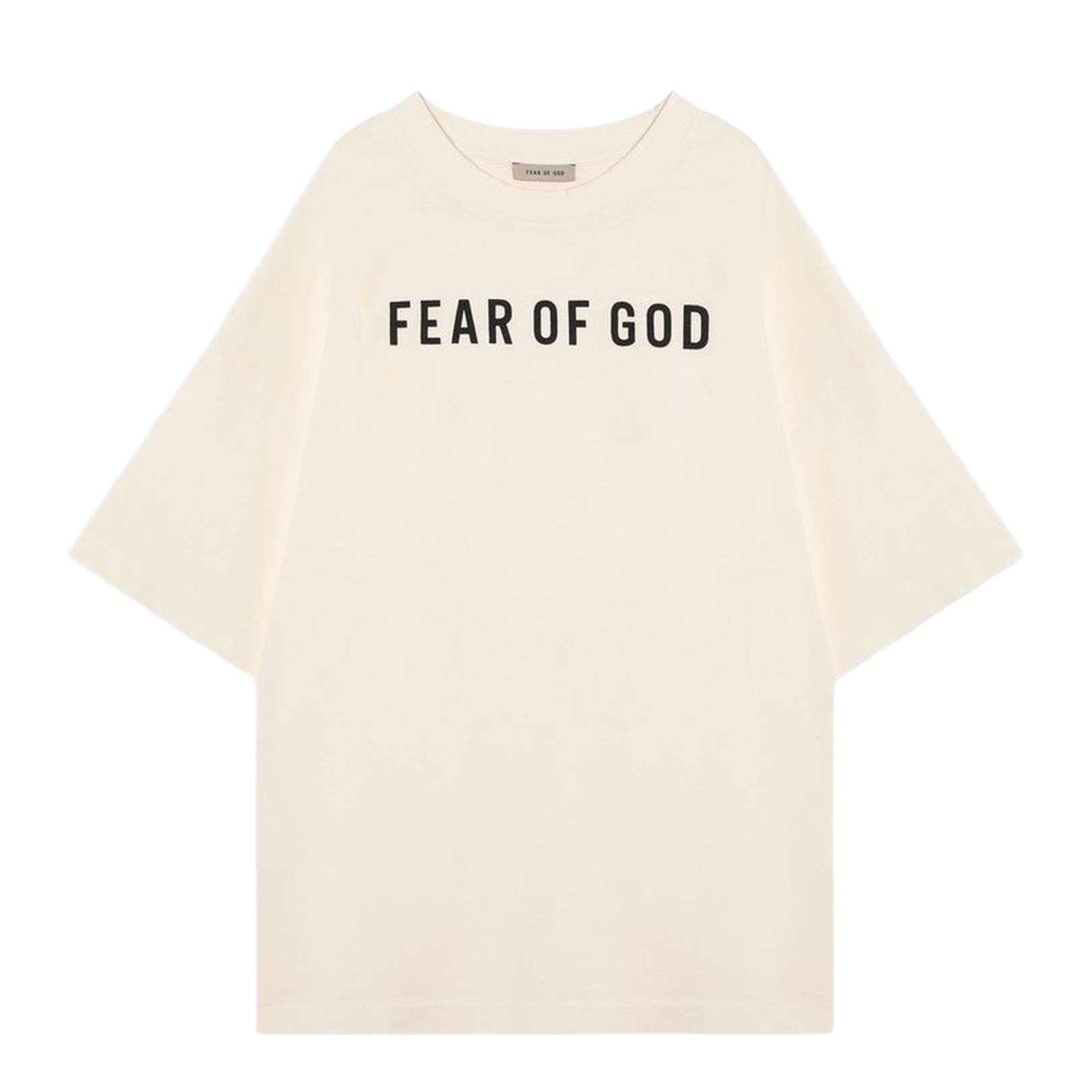 Cream-Coloured T-Shirt with Logo