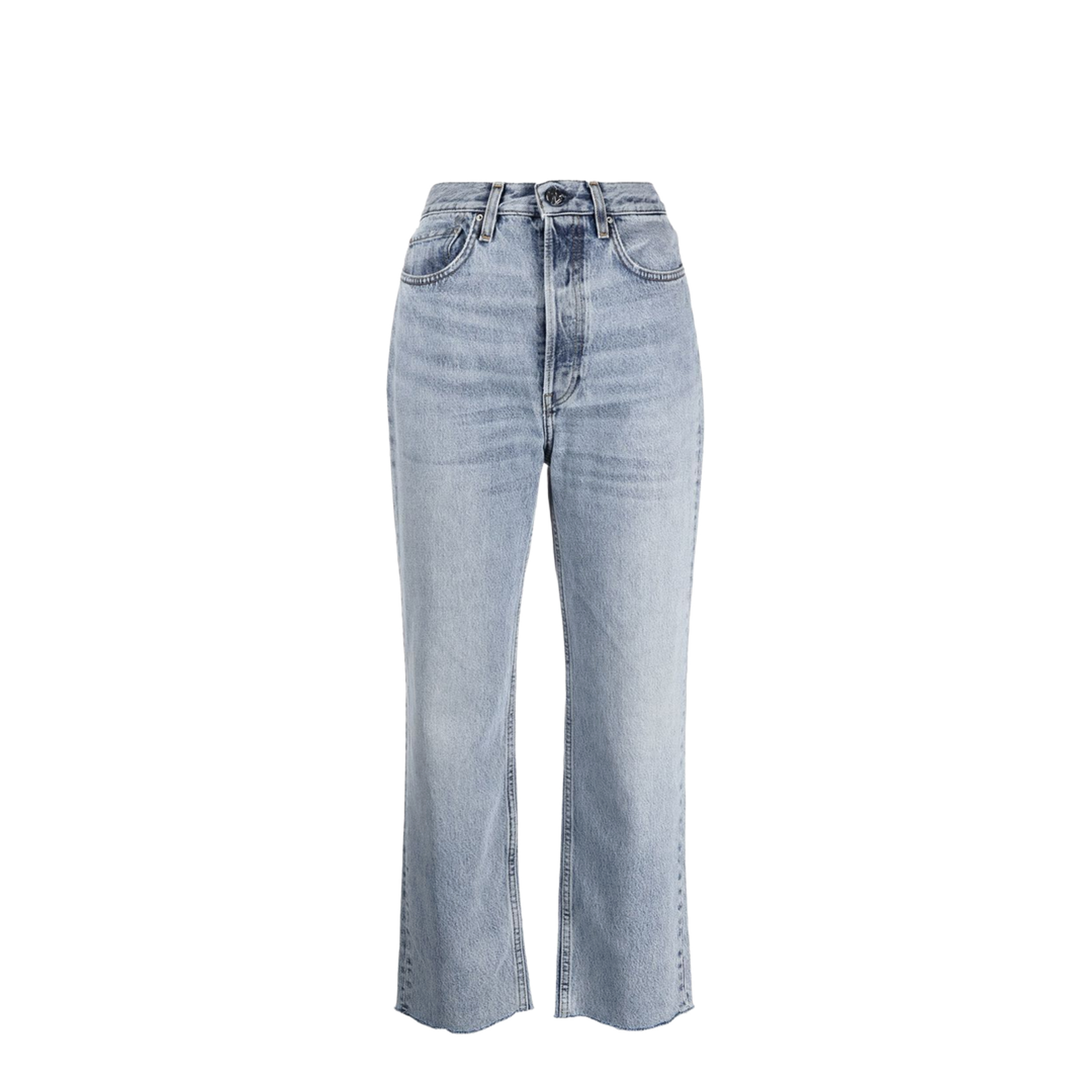 Classic-Cut Cropped Jeans