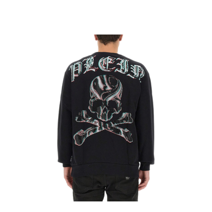 MAYFEYR - PHILIPP PLEIN - Oversize Sweatshirt With Rhinestone Logo - MJO1061PJO002N02