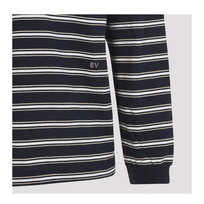 MAYFEYR - Bottega Veneta - Stripes Piquet Polo - 871384V6P80