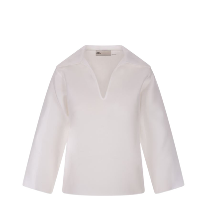 Silk Blouse With 3/4 Sleeves