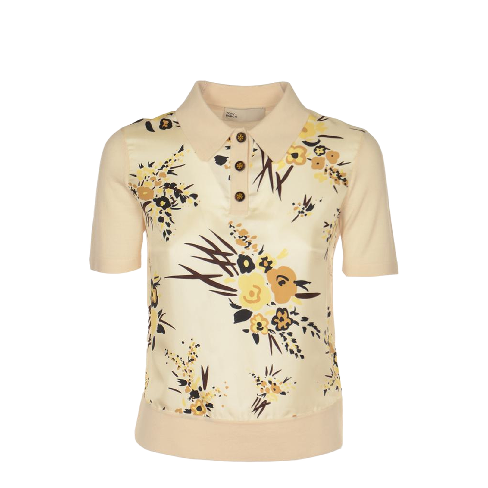 Silk-front Polo Shirt