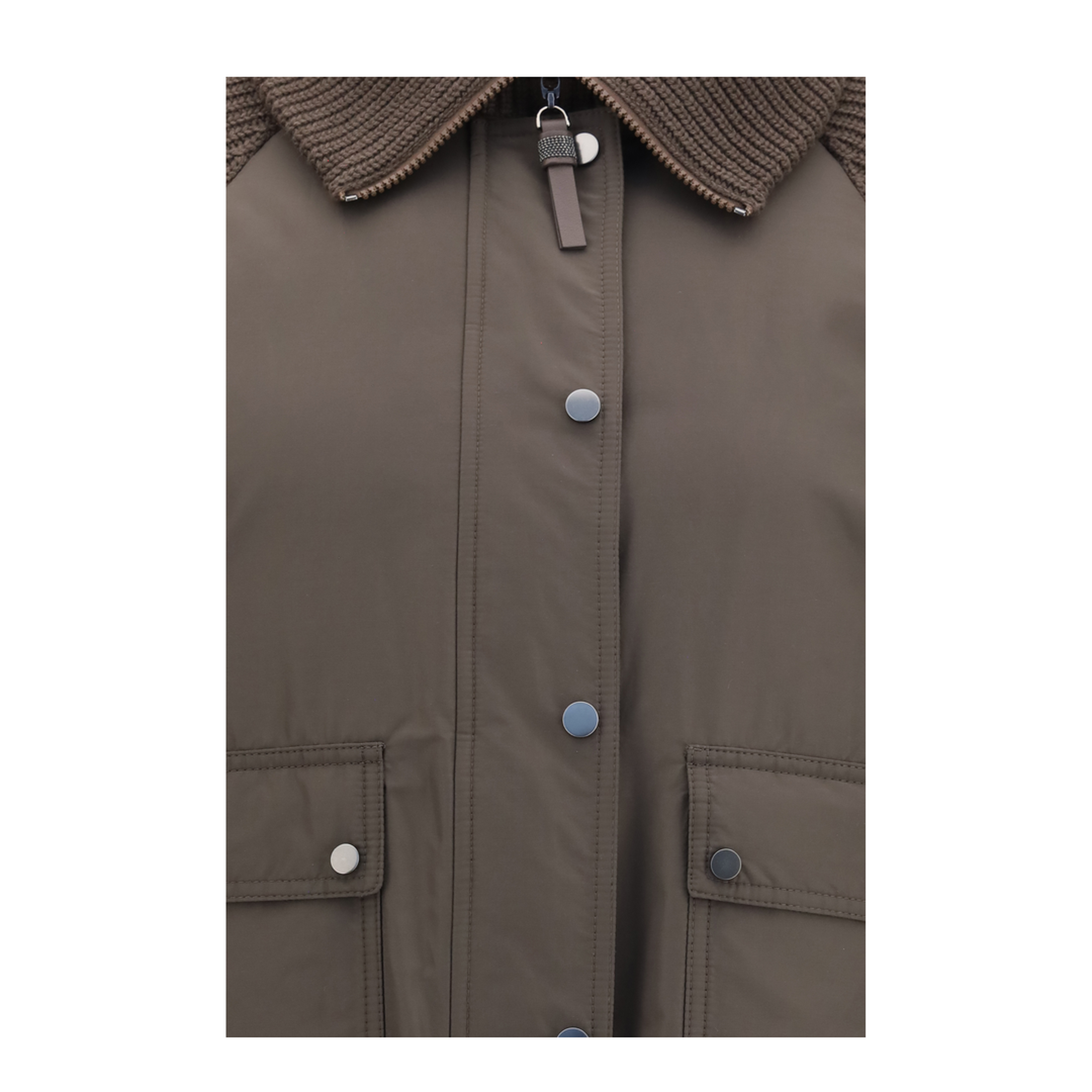 MAYFEYR - Brunello Cucinelli - Down Jacket With Wool Sleeves - MH5257294P