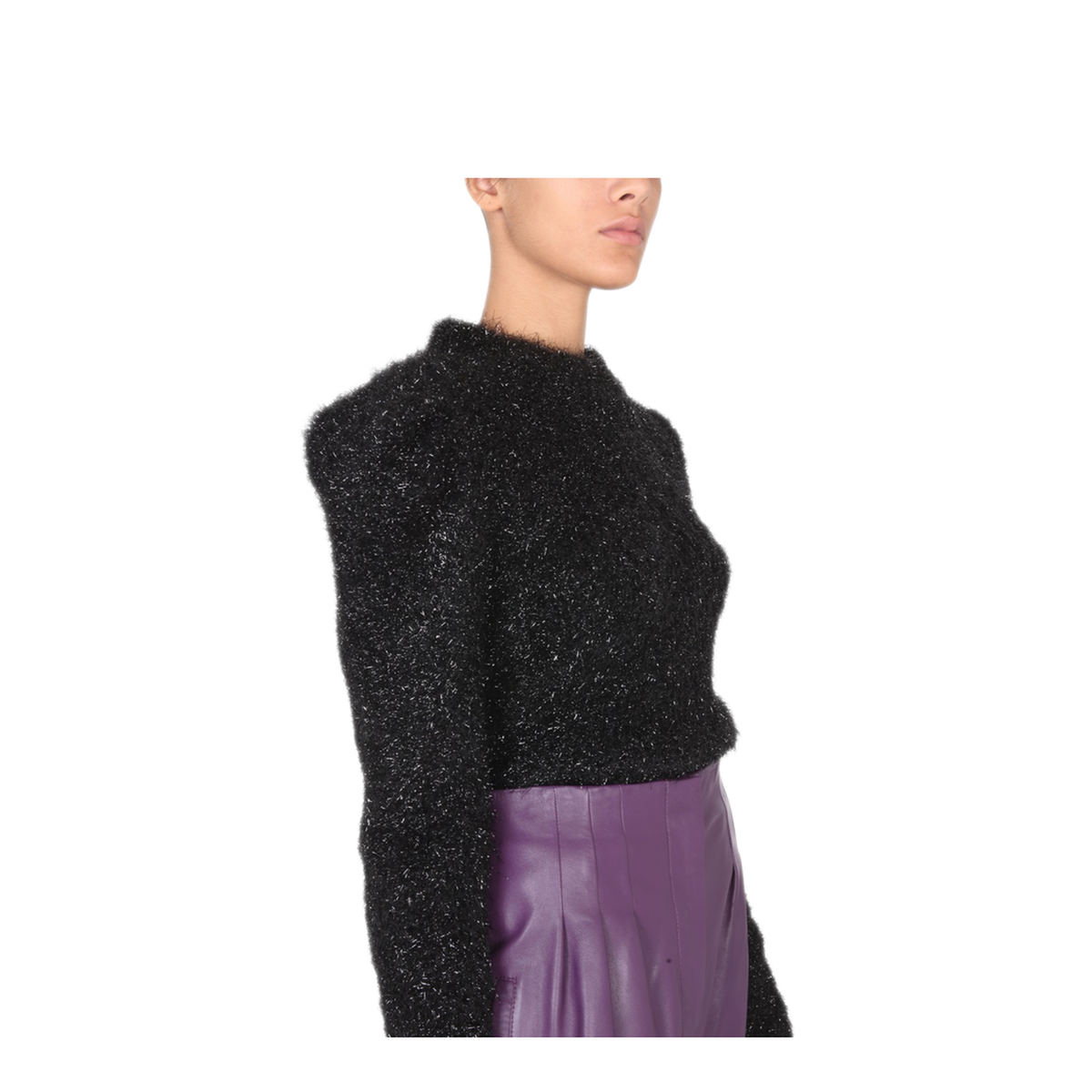 MAYFEYR - ALBERTA FERRETTI - Lurex Knit Sweater - 092851130555