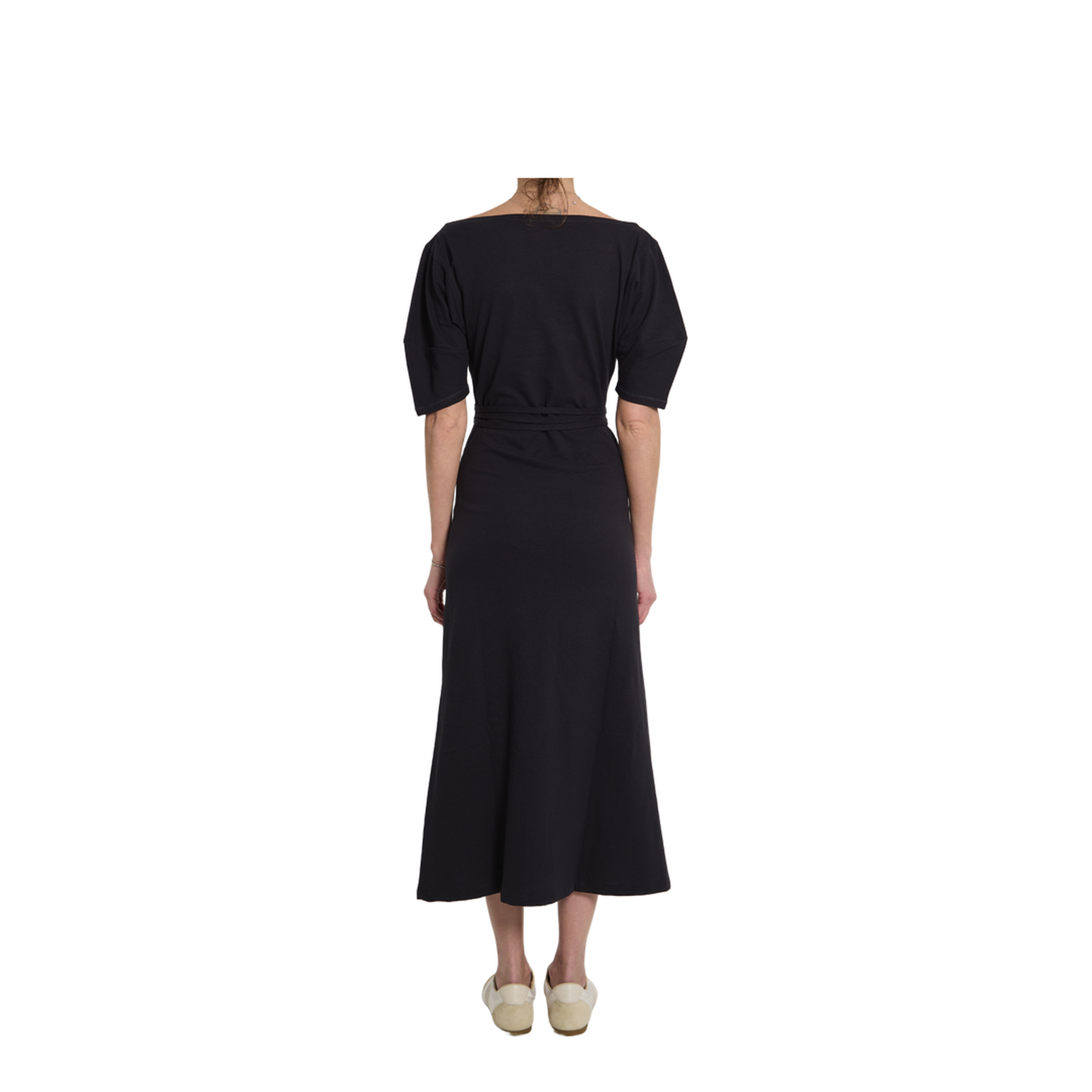 Cotton And Linen Midi Dress