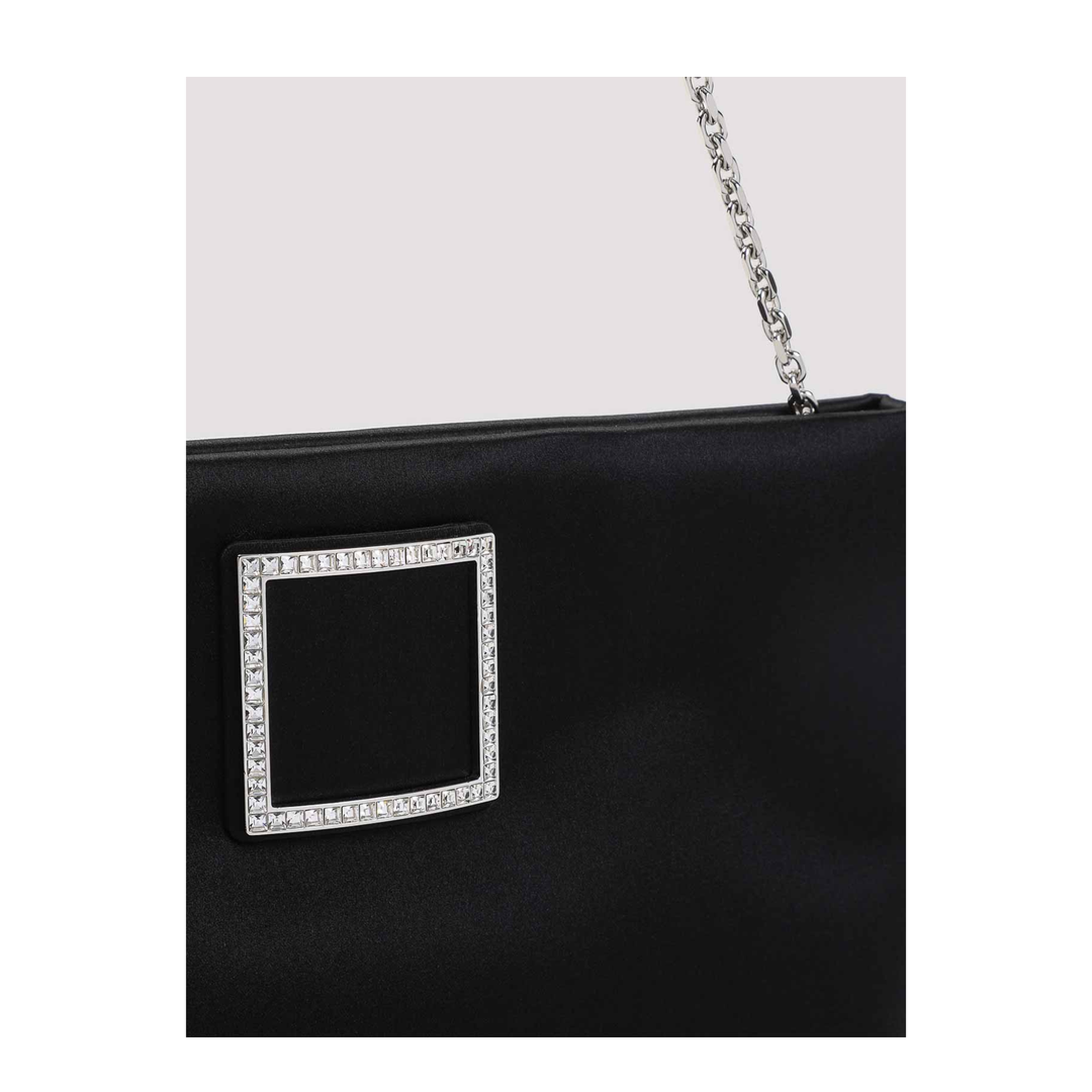 Trompette Clutch Satin Black
