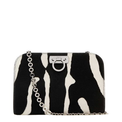 Printed Calf Hair Clutch