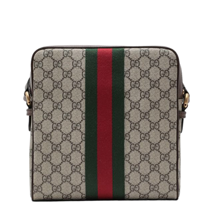 Messenger Bag in Beige/Ebony GG Supreme Canvas
