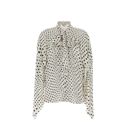 MAYFEYR - Stella Mccartney - Tie Neck Polkadots Shirt - 6202143IS3289061