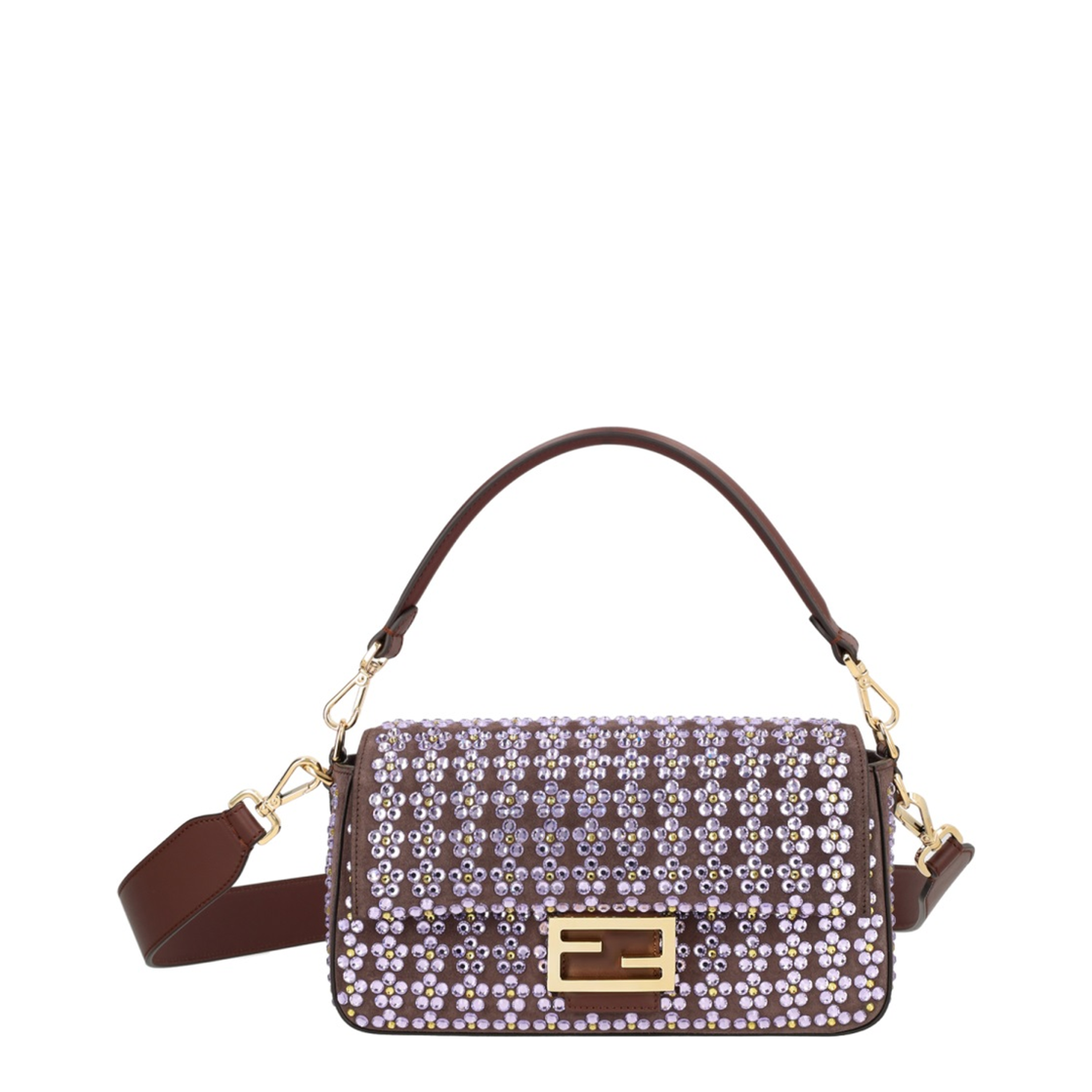 Baguette Medium Calfskin Shoulder Bag - Mahogany