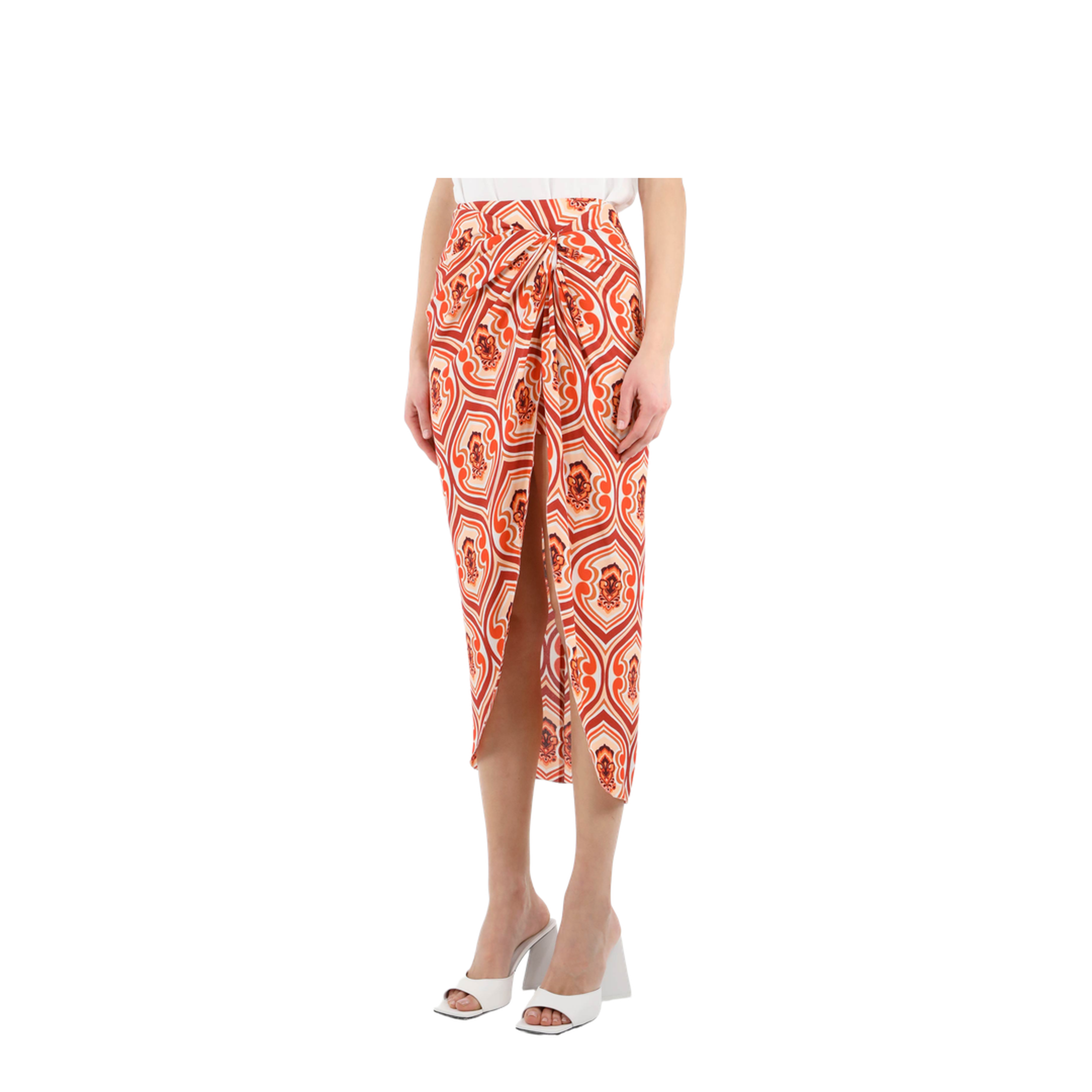 Sarong Skirt With Graphic Print