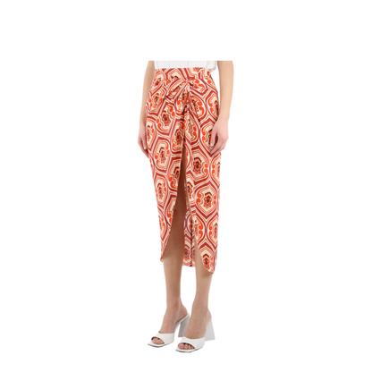 Sarong Skirt With Graphic Print