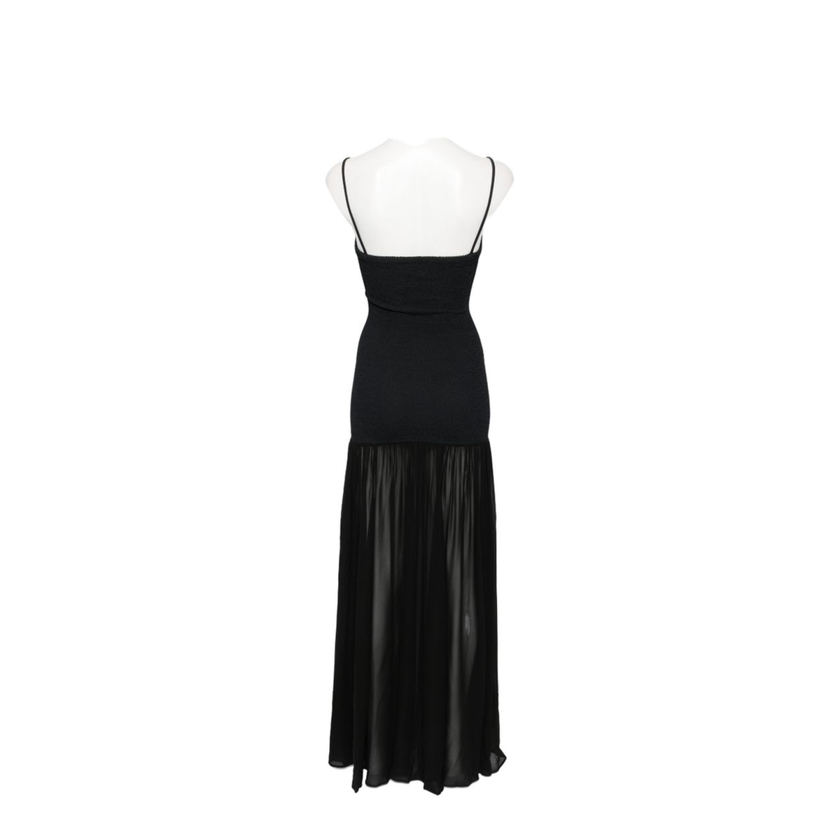 MAYFEYR - Hunza - Black Crinkled Sheer Skirt - DHYBRIDCRGBLACK
