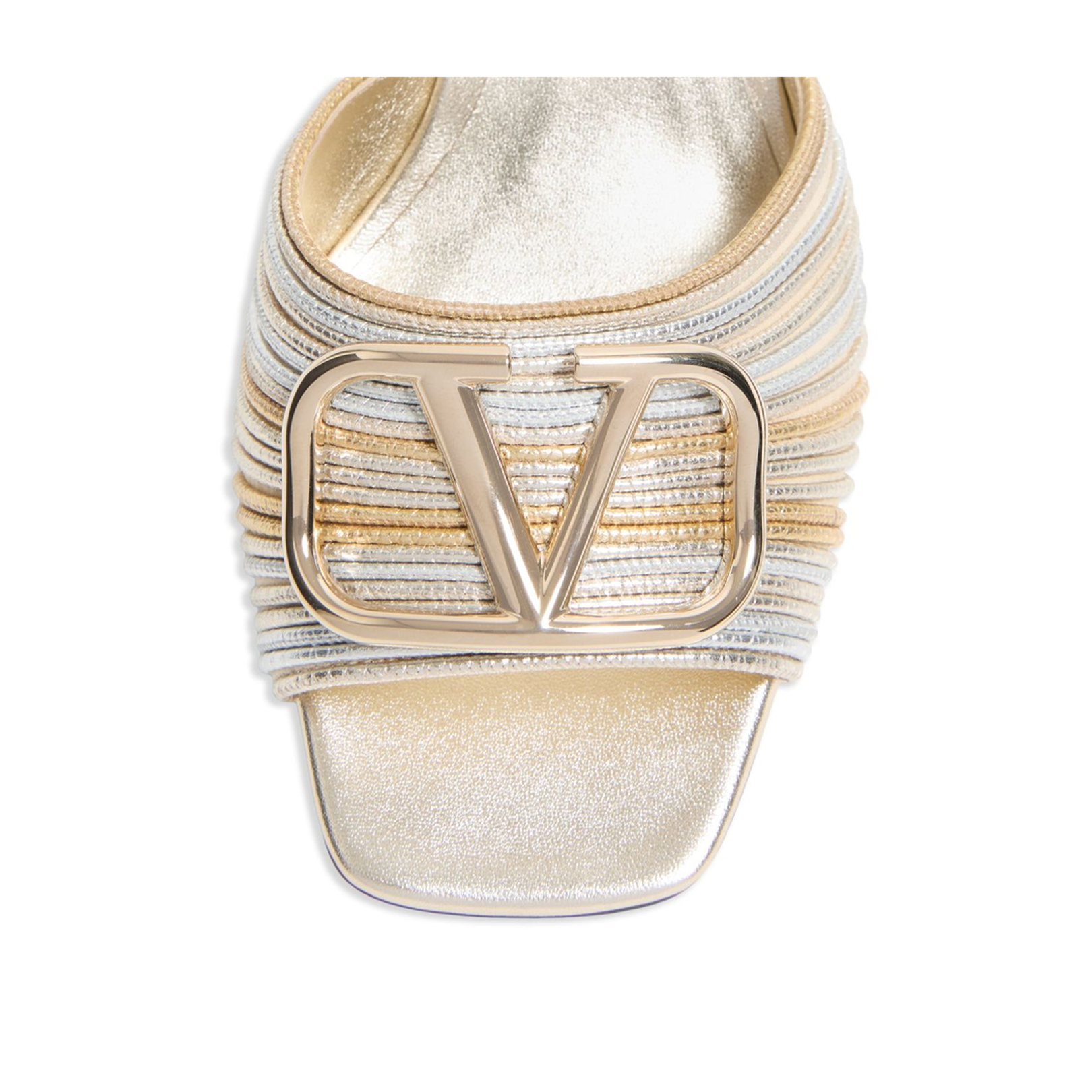 VLogo Signature Leather Mules