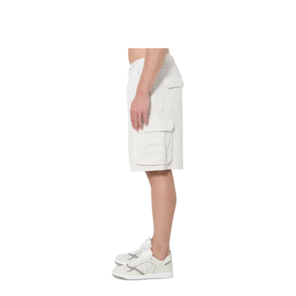 MAYFEYR - Dior - White Cotton Twill Cargo Shorts - 683D183A3140080