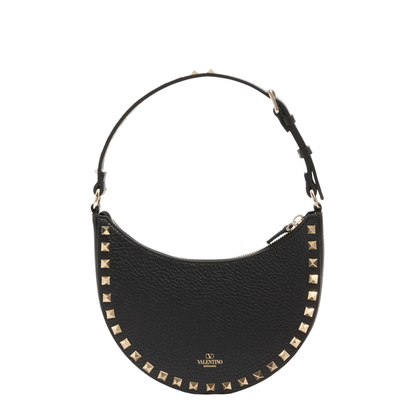 Rockstud Mini Leather Hobo Bag