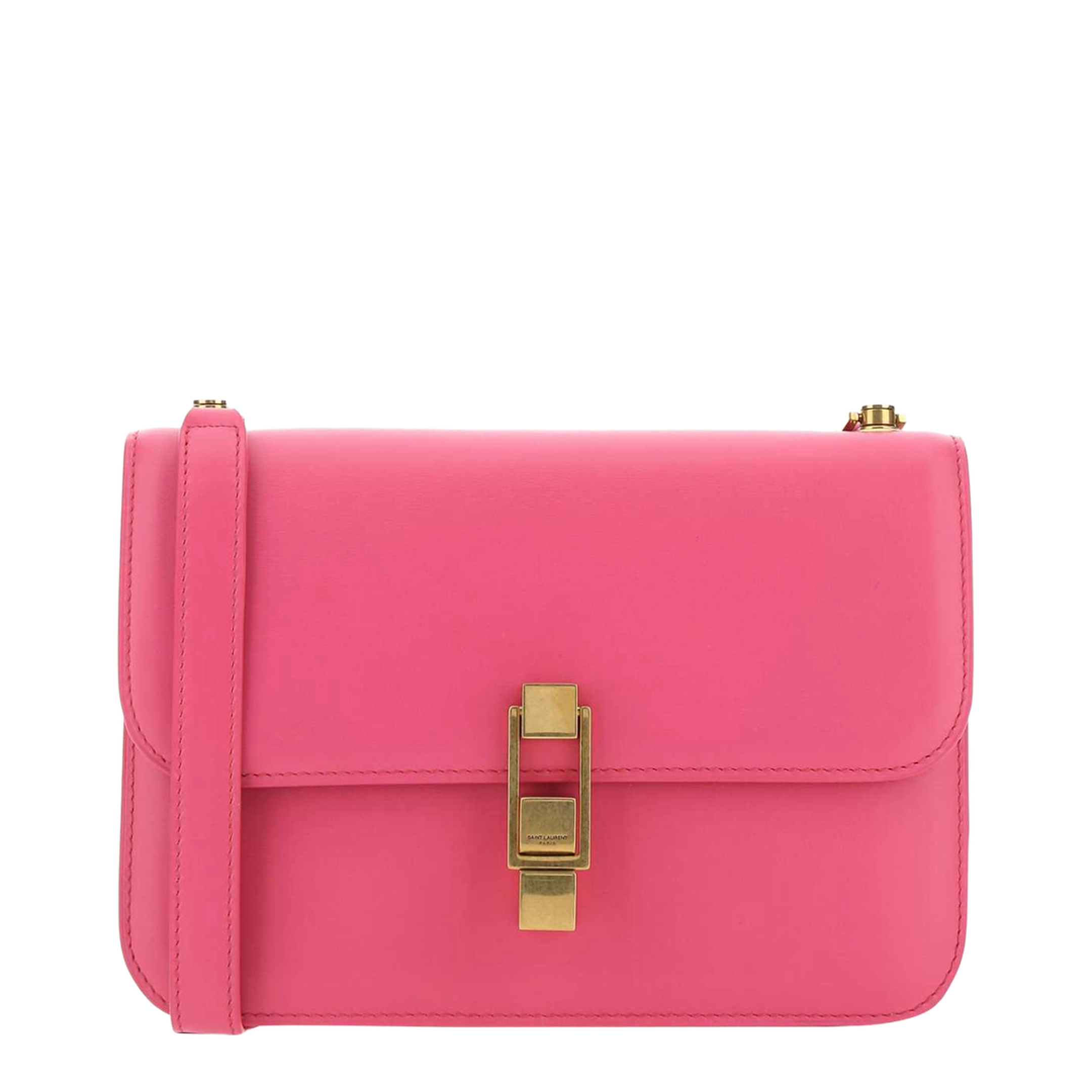 MAYFEYR - Saint Laurent - Fuchsia Leather Le Carré Shoulder Bag - 6332141YF0W5604