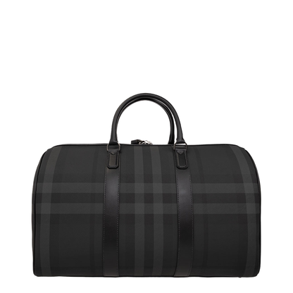 Grey and Black Duffel Bag