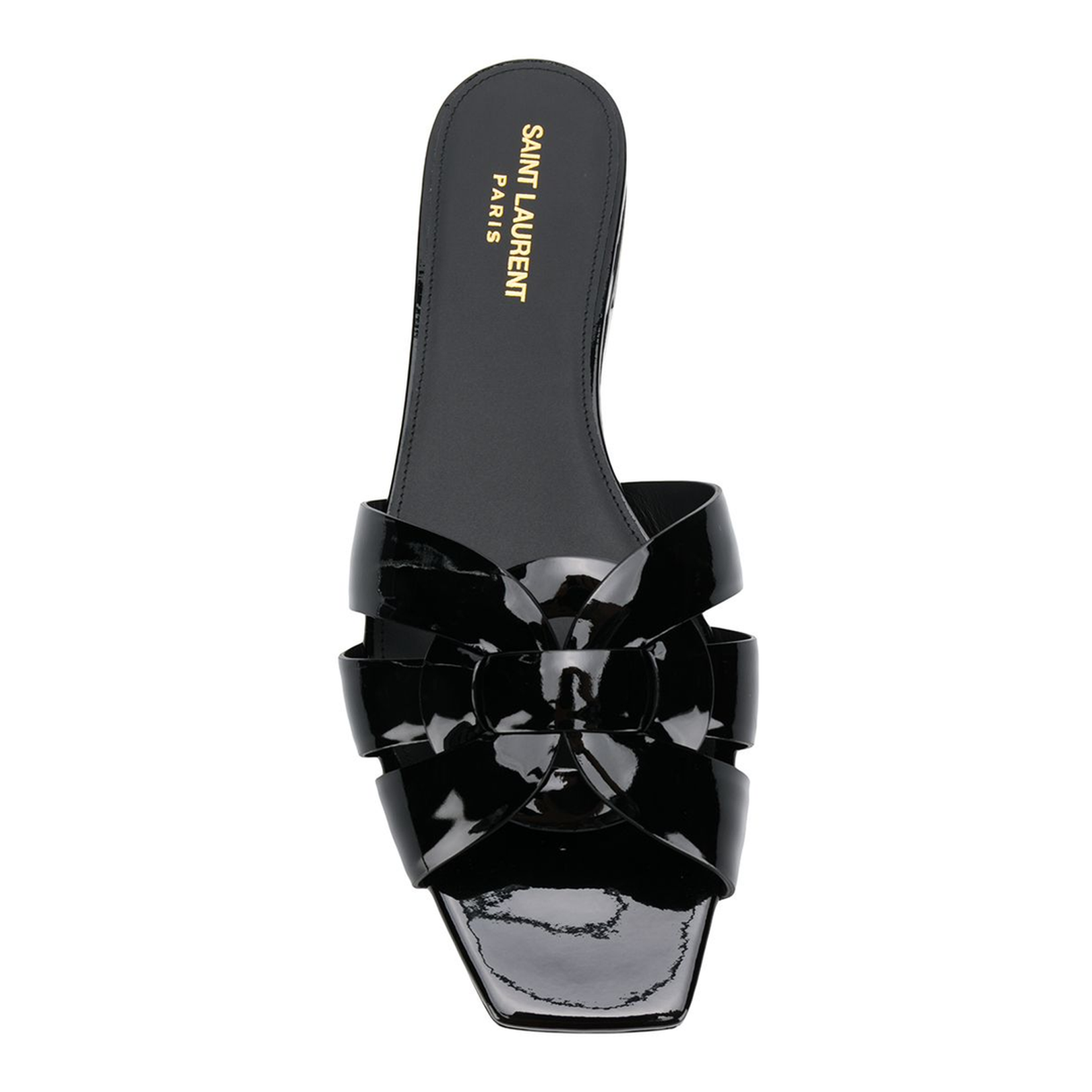 Tribute Mules in Patent Leather