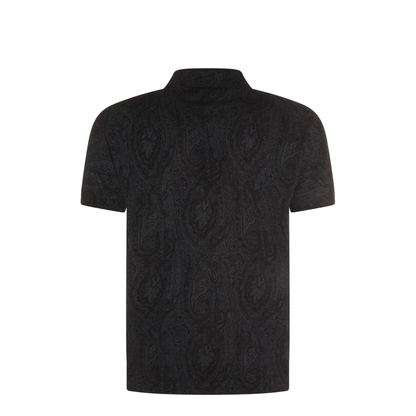 Men's Pattern Polo Shirt Blue