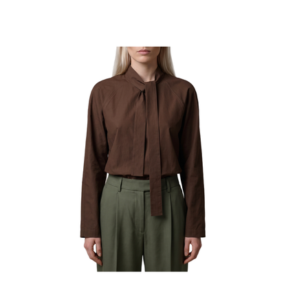 MAYFEYR - Lemaire - Truffle Ascot Blouse - SH1218LF1500BR477