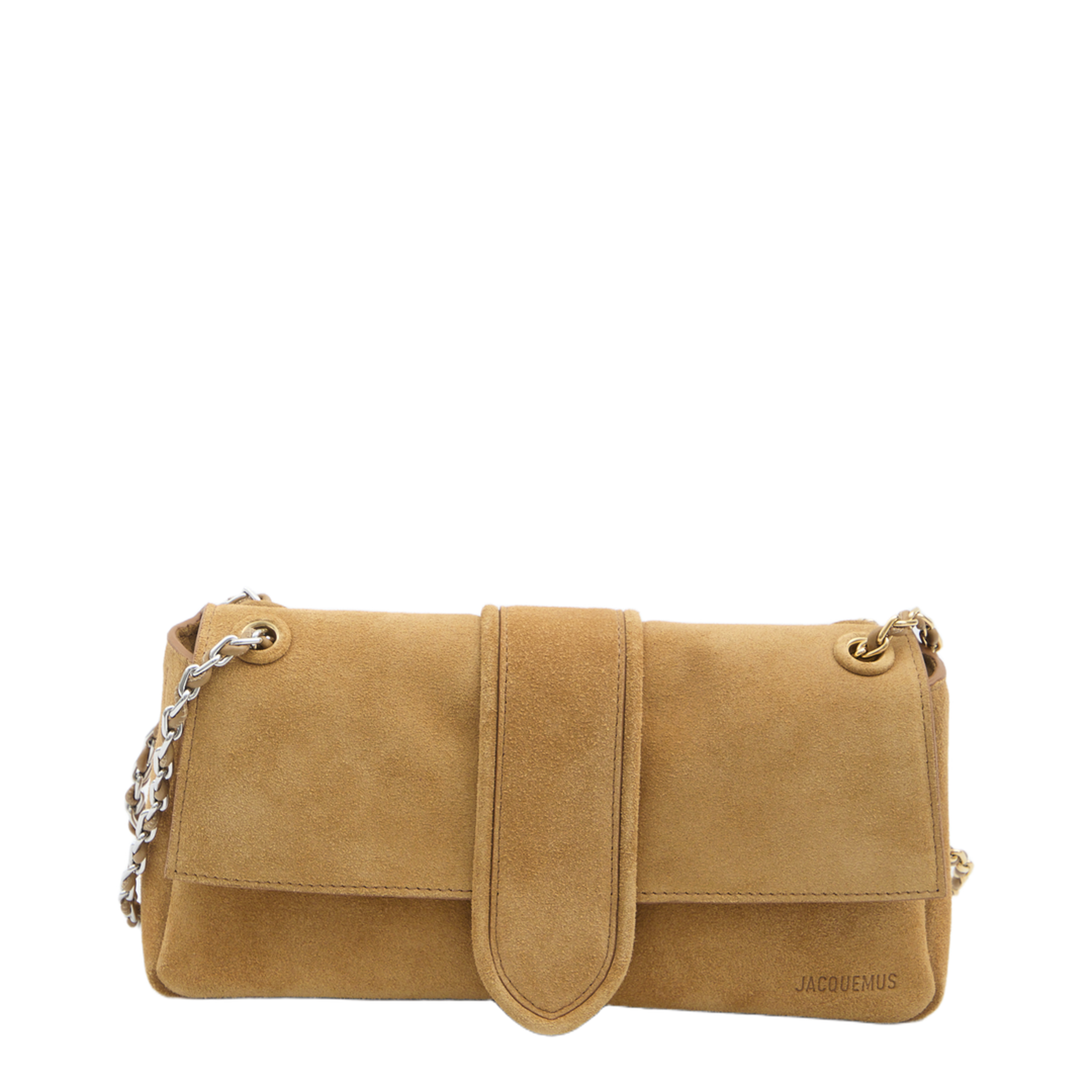 Jacquemus Bambino Chaîne Medium Calf Leather Shoulder Bag - Camel