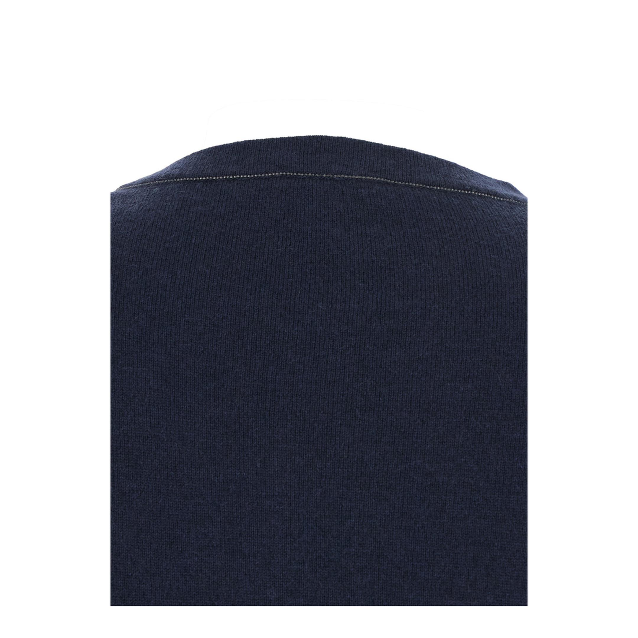 Cashmere Round Neck Sweater - Navy Blue