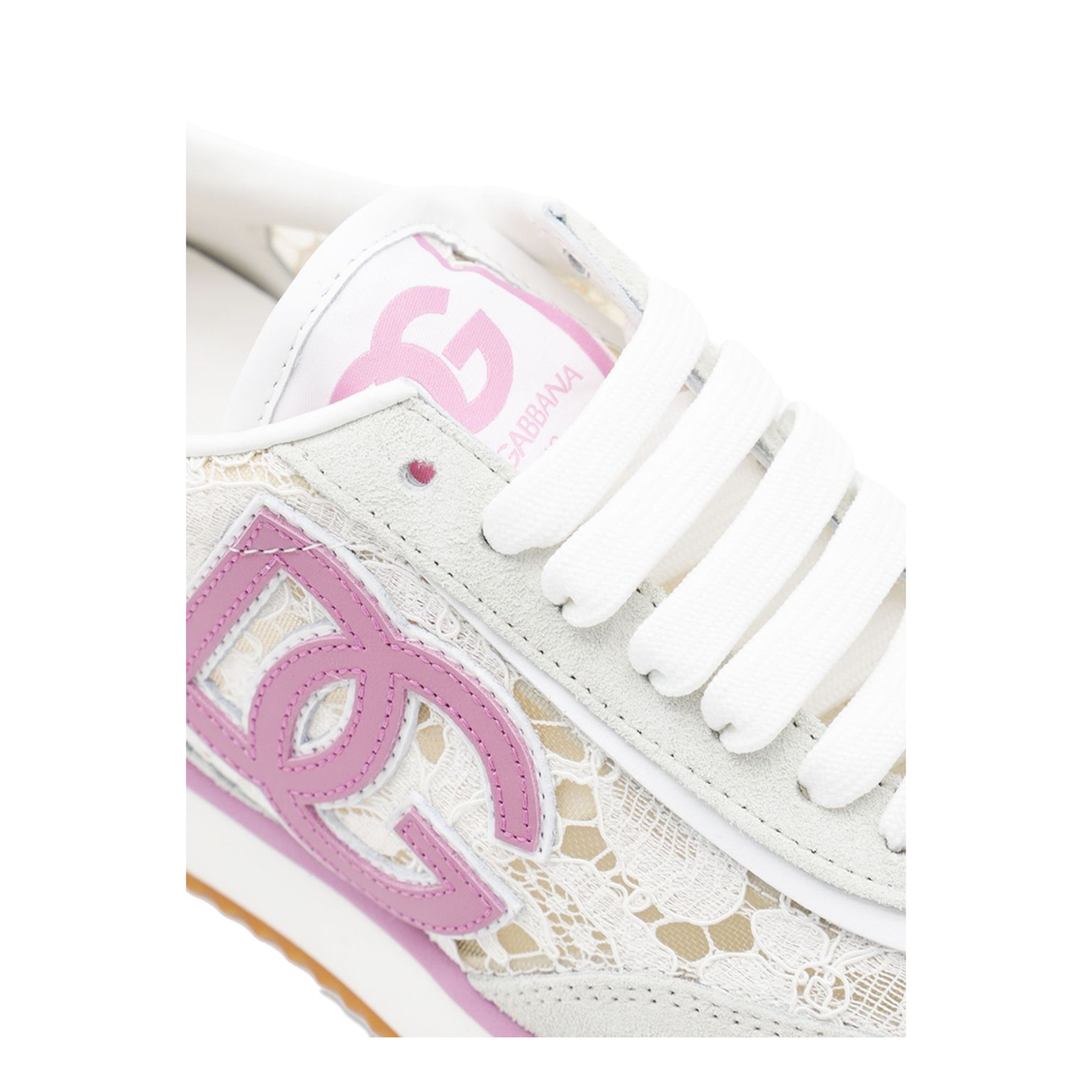 Cushion Sneakers in Lace and Fabric