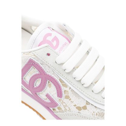 Cushion Sneakers in Lace and Fabric