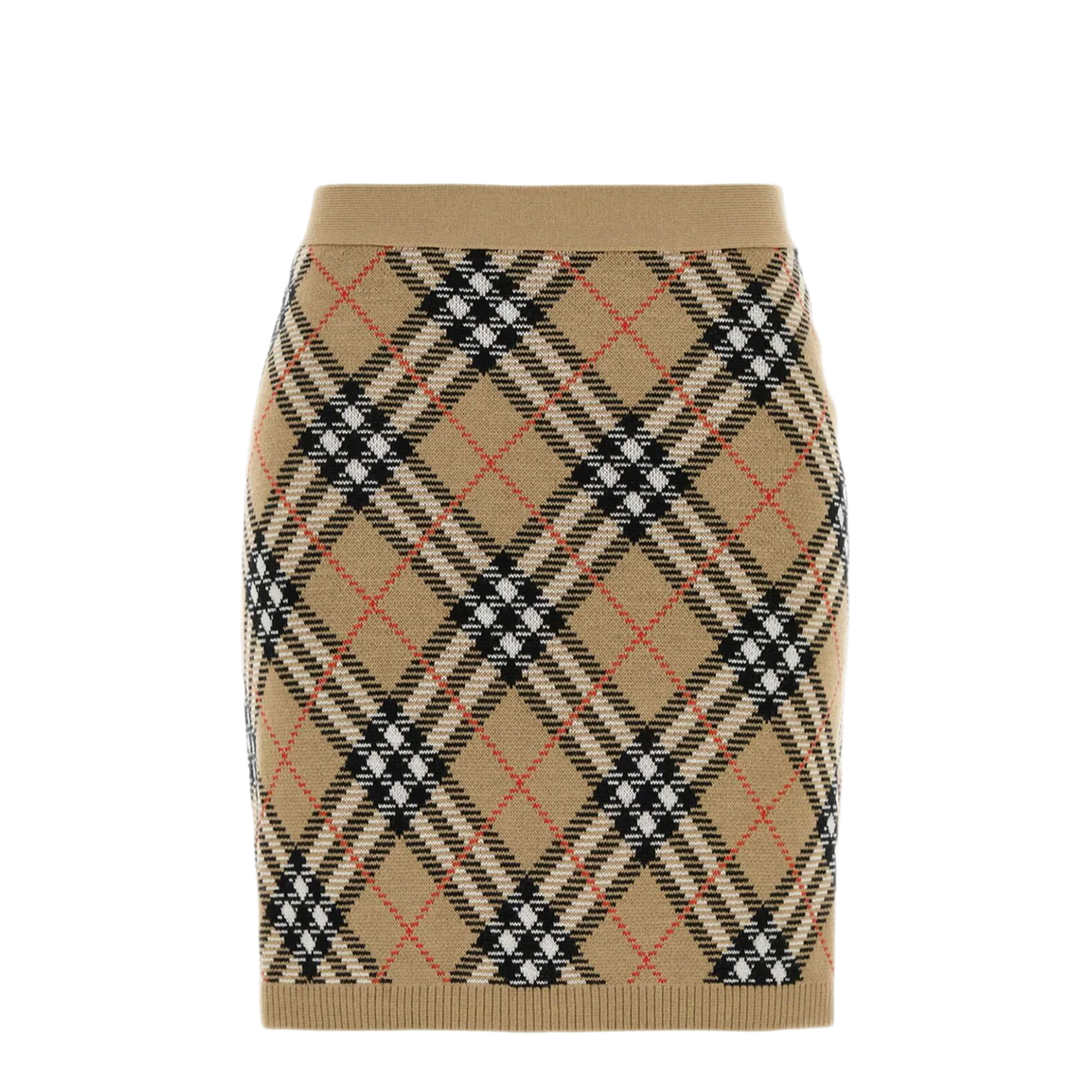 MAYFEYR -  - Check Knit Mini Skirt - 8110604SAND