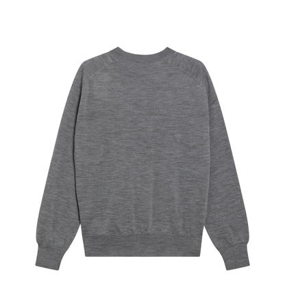 MAYFEYR - Ami Paris - Grey Wool De Coeur Sweater - HKS866KN00390504