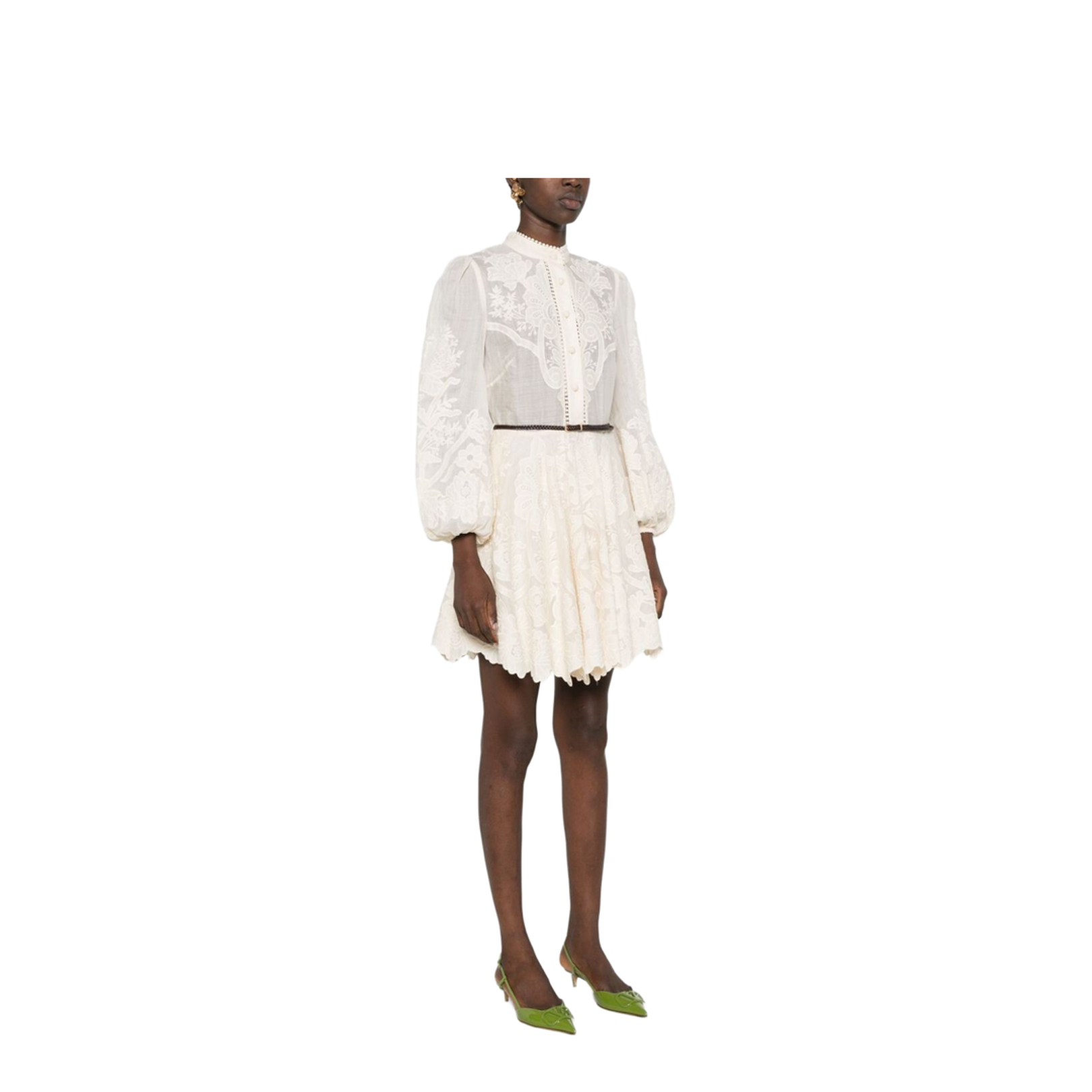 Ottie Embroidered Mini Dress