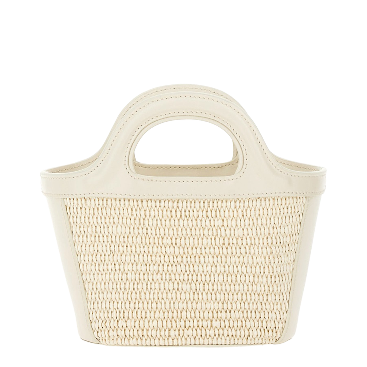 Tropicalia Micro Raffia-Effect Handbag - Shell (Ivory/Off-white)